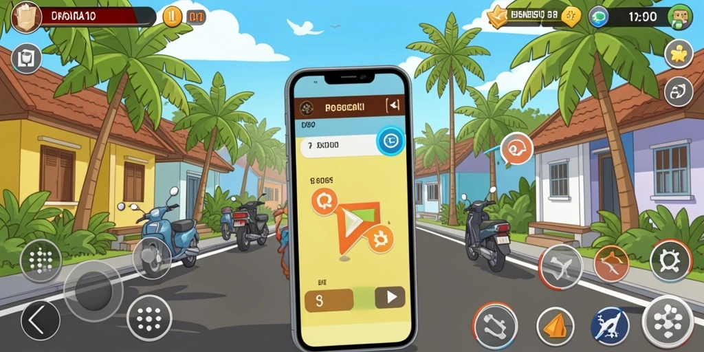 Ilustrasi item power-up yang membantu dalam permainan.