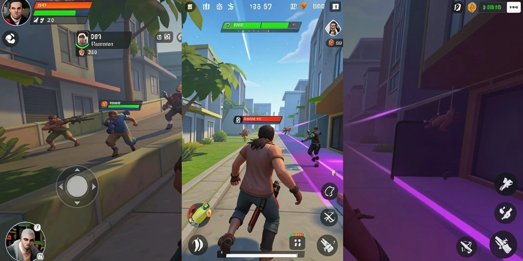 Adegan seru dalam mode multiplayer yang penuh aksi.